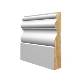 M-Trim 1830 5/8" x 3-1/2" x 17' Primed Pine Casing - Tuscan