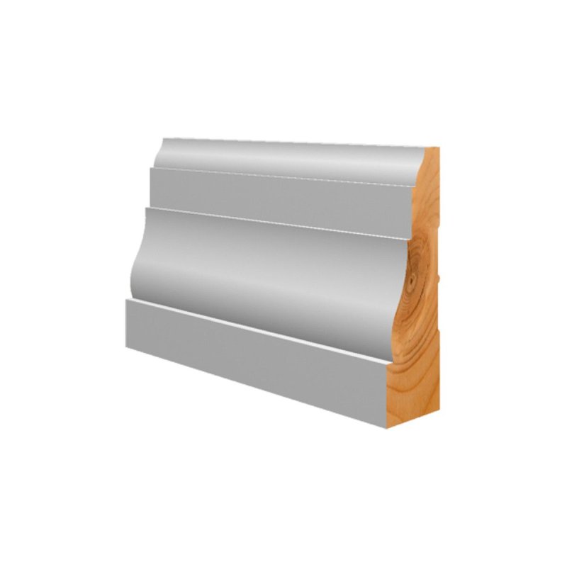 (image for) M-Trim 366 11/16\" x 2-1/4\" x 17\' Primed Pine Casing - Colonial