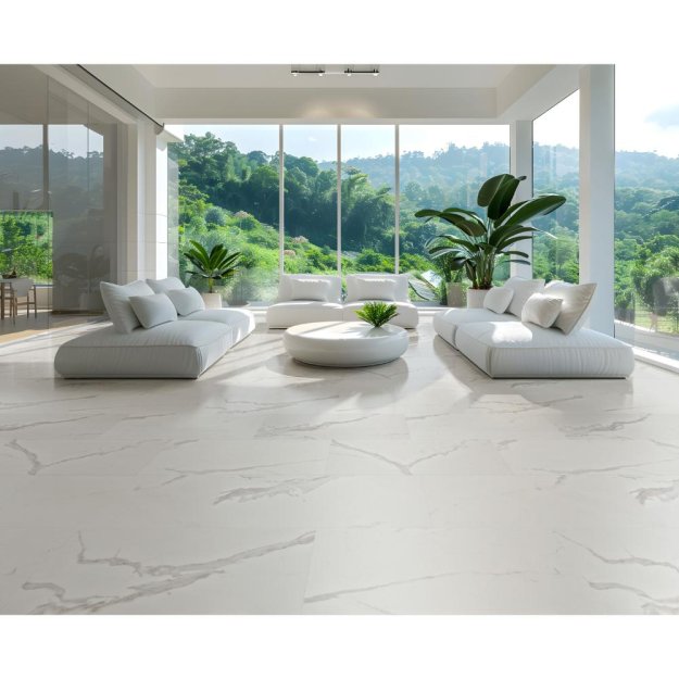 (image for) Primo WoodTile 12" x 24" Waterproof Laminate Plank - Calacatta Gold PT839CG-P