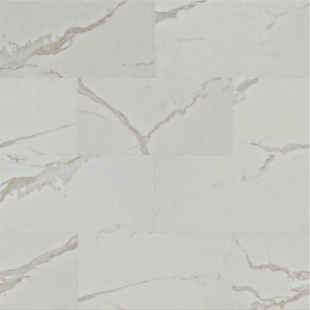 (image for) Primo WoodTile 12" x 24" Waterproof Laminate Plank - Calacatta Gold PT839CG-P