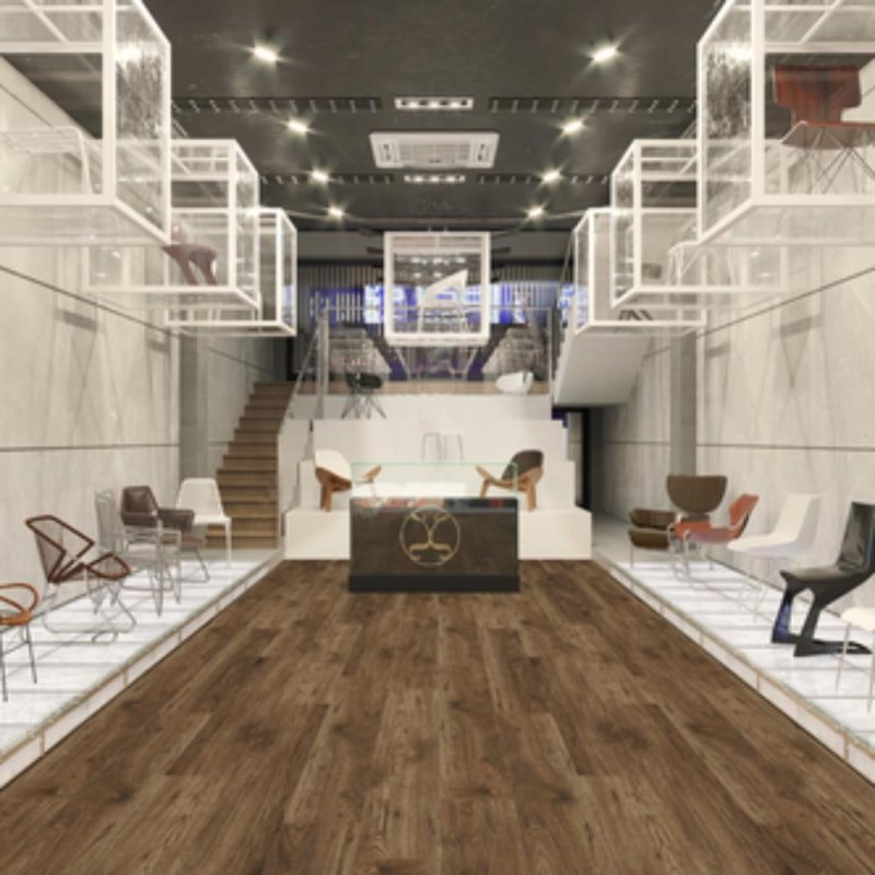 (image for) Signature Collection Fortress Series 6" x 48" SPC Waterproof Engineered Flooring Plank - Calgary BTR-5LRG