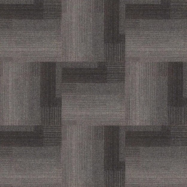 (image for) Next Floor Development 19.7\" x 19.7\" Solution-Dyed Twisted Polypropylene Carpet Tiles - Carbon NF811022