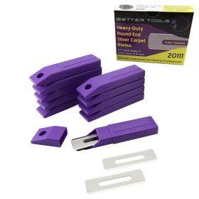 Better Tools 20111 HD Round End Carpet Blades - 10 Pack