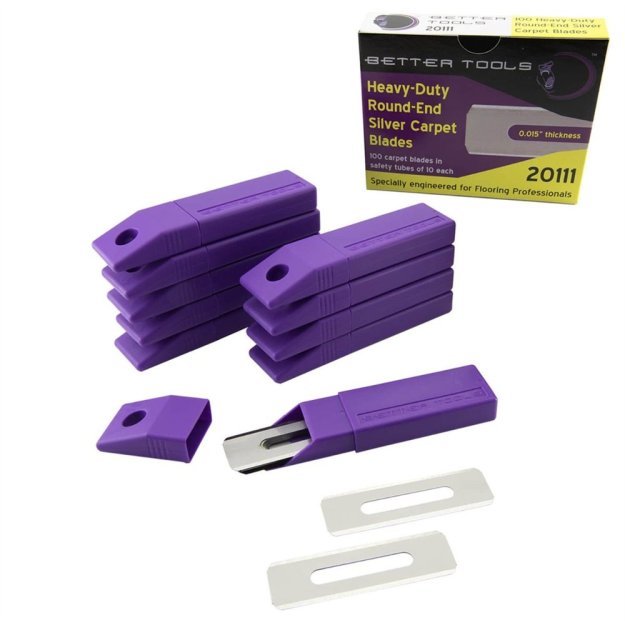 (image for) Better Tools 20111 HD Round End Carpet Blades - 10 Pack