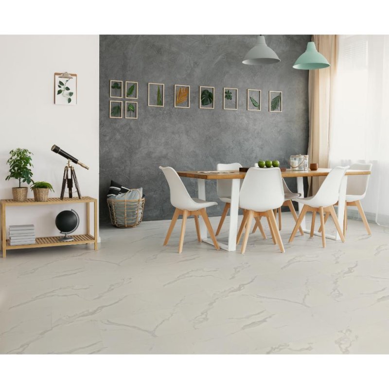 (image for) Primo WoodTile 12" x 24" Waterproof Laminate Plank - Carrara PT842CR-P