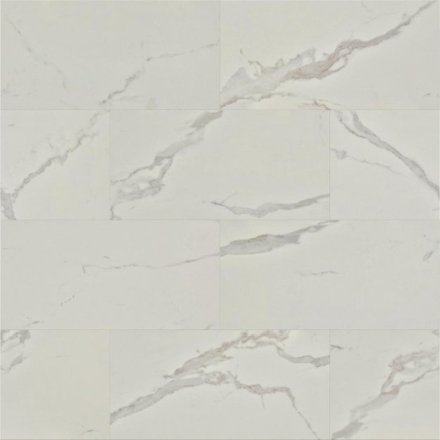 (image for) Primo WoodTile 12" x 24" Waterproof Laminate Plank - Carrara PT842CR-P