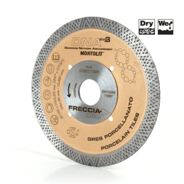 (image for) MONTOLIT CGX125 5" Gold Line Freccia Continuous Rim Blade
