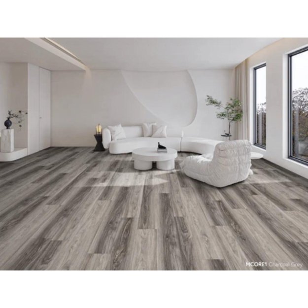 (image for) Chesapeake Flooring MCore1 WPC 7" x 48" Luxury Vinyl Plank - Charcoal Grey JMW8251V2