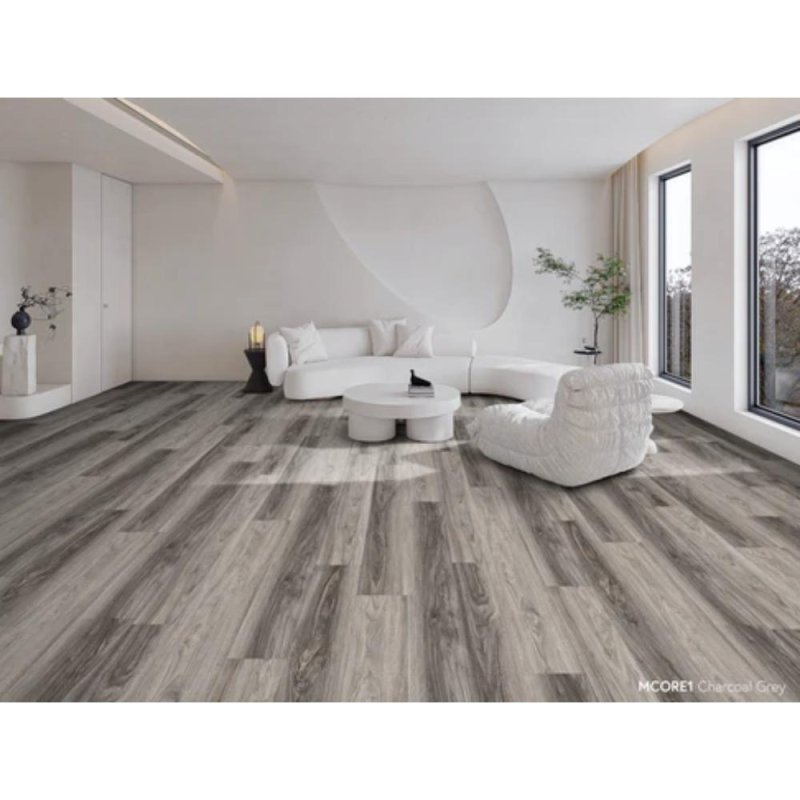 Chesapeake Flooring MCore1 WPC 7\" x 48\" Luxury Vinyl Plank - Charcoal Grey JMW8251V2