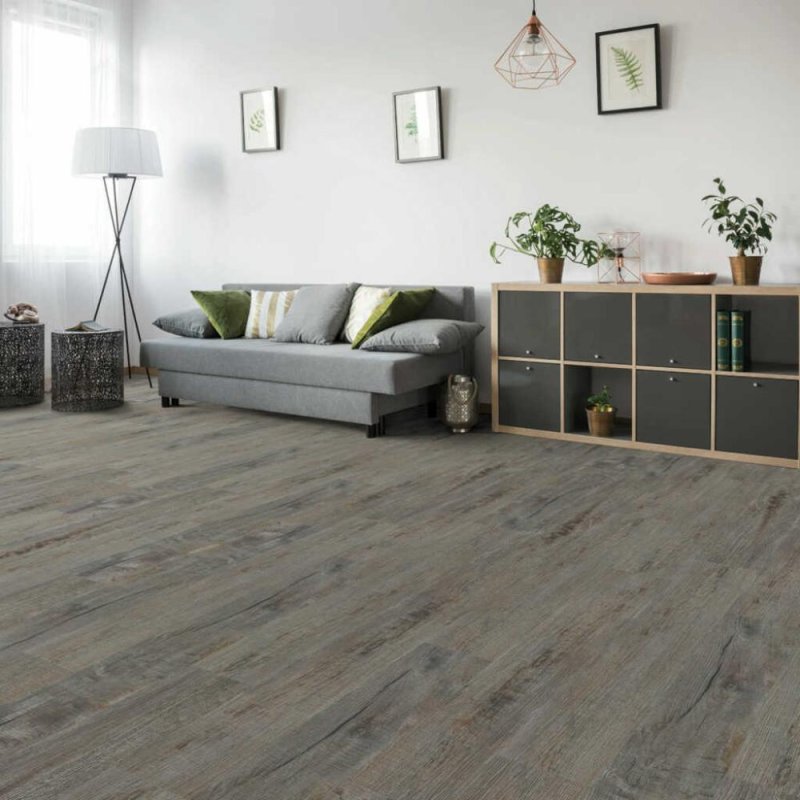 (image for) Next Floor Colorado 7 1/4" x 48 Luxury Vinyl Plank DB - Charcoal Rustic Oak - 417 114