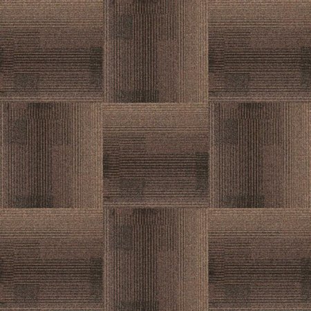 (image for) Next Floor Development 19.7" x 19.7" Solution-Dyed Twisted Polypropylene Carpet Tiles - Chestnut NF811012
