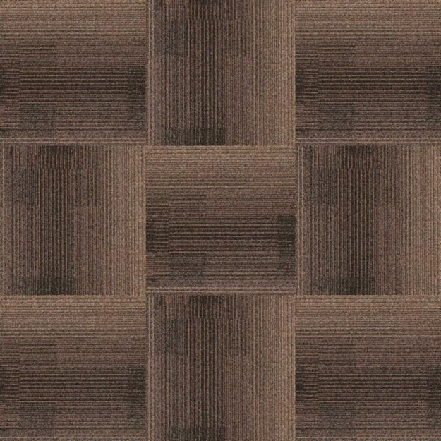(image for) Next Floor Development 19.7\" x 19.7\" Solution-Dyed Twisted Polypropylene Carpet Tiles - Chestnut NF811012