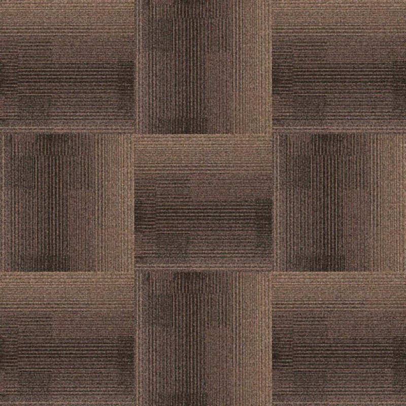 Next Floor Development 19.7\" x 19.7\" Solution-Dyed Twisted Polypropylene Carpet Tiles - Chestnut NF811012