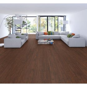 NAPF Primo Florz Classic 7" x 48" SPC Ridge Core Luxury Vinyl Plank - Chocolate Oak CC44113C
