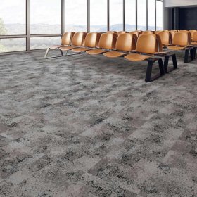 Next Floor Quarry 19.7" x 19.7" Solution-Dyed Nylon Carpet Tiles - Chromium NF726001
