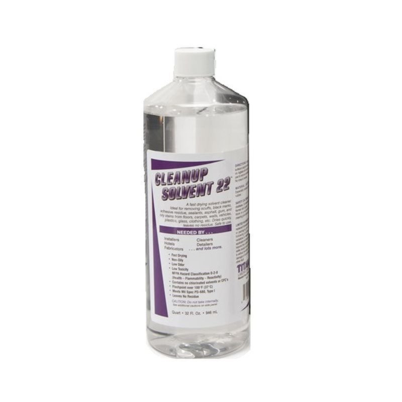 TITAN LABORATORIES 22112 Cleanup Solvent 22 Adhesive Remover - Quart