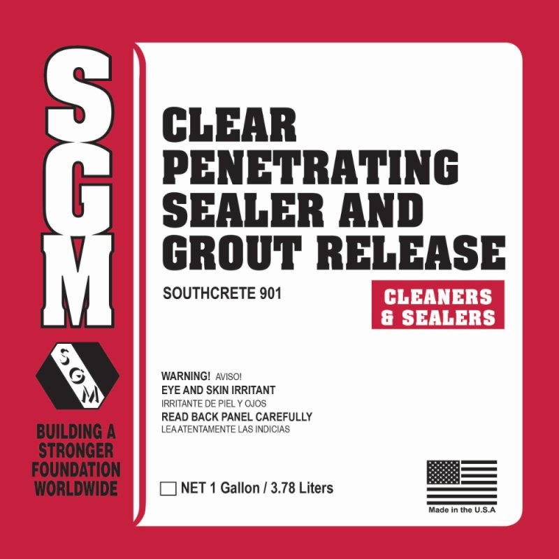 (image for) SGM SC901 Southcrete 901 Clear Penetrating Sealer & Grout Release - 1 Gal.