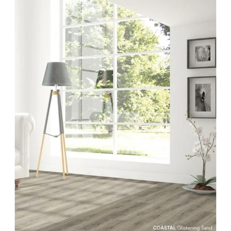 (image for) Chesapeake Flooring Coastal SPC 8.86" x 48" Luxury Vinyl Plank - Glistening Sand GEM974RC5G