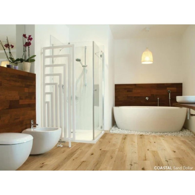 (image for) Chesapeake Flooring Coastal SPC 7" x 48" Luxury Vinyl Plank - Sand Dollar GEM51901SRC5G