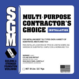 SGM CCMPG Contractors Choice Multi-Purpose Thin-Set Mortar 50 Lbs. - Gray