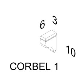White Skaker 3" x 6" 1/2" x 12" Corbal - WSH-CORBAL1