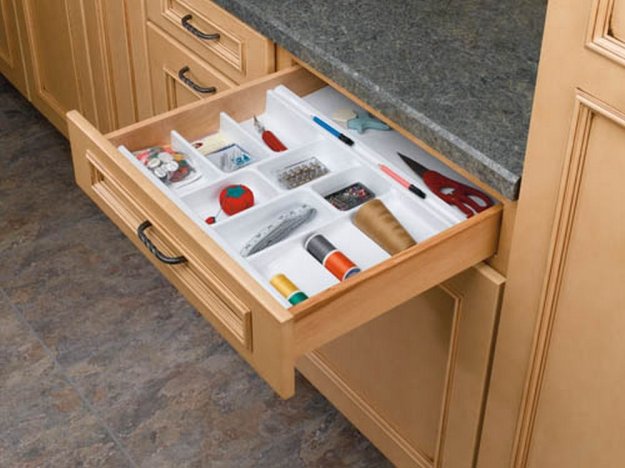 (image for) Rev-A-Shelf COS-22W-52 Vanity Cosmetic Drawer Organizer Base Tray - Glossy White