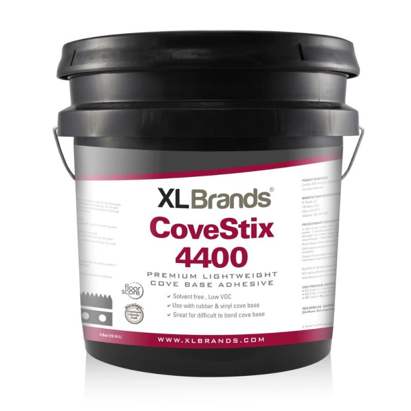 XL Brands Covestix 4400 Premium Lightweight Cove Base Adhesive - 30 Oz Tube
