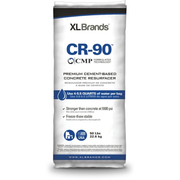 (image for) XL Brand CMP CR-90 Premium Cement-Based Concrete Resurfacer - 50 Lb Bag
