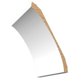 M-Trim 700 1" x 7" x 16' Primed MDF Crown Molding - Deco Square