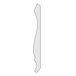 (image for) M-Trim 45 9/16" x 5-1/4" x 16' Primed Pine Large Cove Crown Molding - Colonial