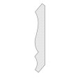 (image for) M-Trim 49 1/2" x 3-5/8" x 16' Primed Pine Crown Molding - Colonial