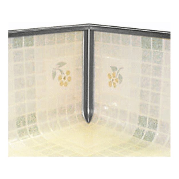 (image for) CRAIN 271 Silver Vinyl Inside Corner System - 25 Per Bag