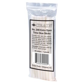 CRAIN 209 Extra Open Time Glue Sticks - 20 Pack
