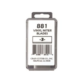 CRAIN 881 Vinyl Miter Blades - 3 Pack