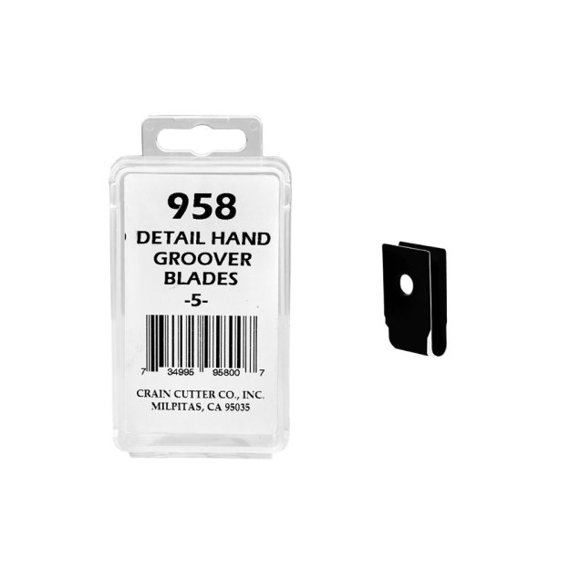 (image for) CRAIN 958 3.5mm Detail Groover U-Blades - 5 Pack