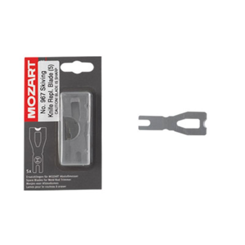 (image for) CRAIN 967 MOZART Skiving Knife Replacement Blades - 5 Pack