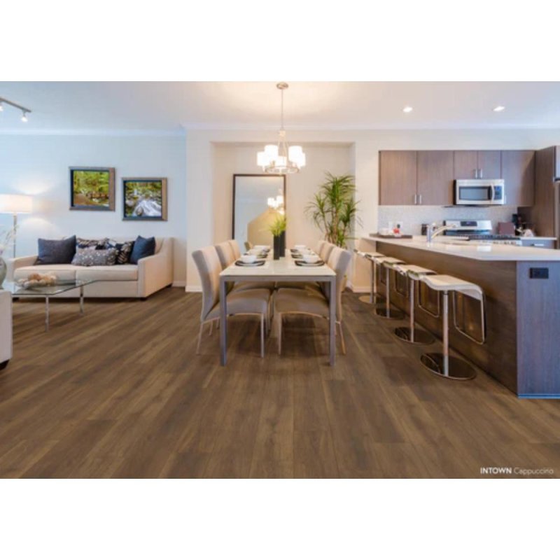 (image for) Chesapeake Flooring Intown 9.1" x 60.3" SPC Luxury Vinyl Plank - Cappuccino CWH5771
