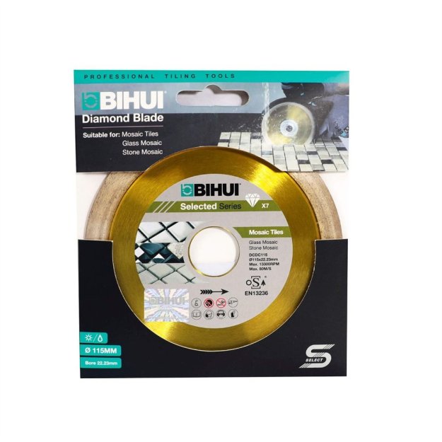 (image for) BIHUI DCDC115 B-Mosaic Diamond Cutting Blade - 4.5\"