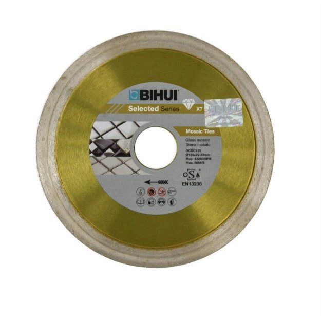 (image for) BIHUI DCDC125 B-Mosaic Diamond Cutting Blade - 5"