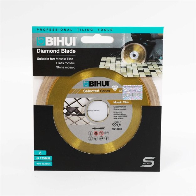 (image for) BIHUI DCDC125 B-Mosaic Diamond Cutting Blade - 5"