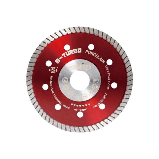 (image for) BIHUI DCDT125 B-Turbo Diamond Cutting Blade - 5"