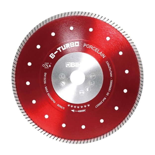 (image for) BIHUI DCDT230 B-Turbo Diamond Cutting Blade - 9"