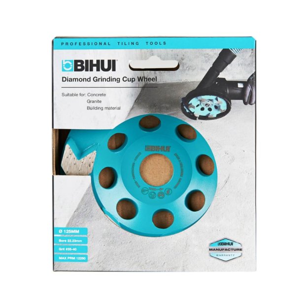 (image for) BIHUI DCWA5 Diamond Cup Arrow Grinding Wheel - 5"