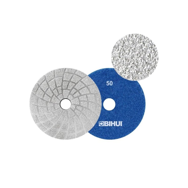 (image for) BIHUI DPV405 Vacuum Brazed Diamond Polishing Pad 50 Grit - 4"