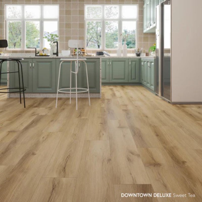 (image for) Chesapeake Flooring Downtown Deluxe SPC 7.56" x 48.62" Luxury Vinyl Plank - Sweet Tea EWH5932