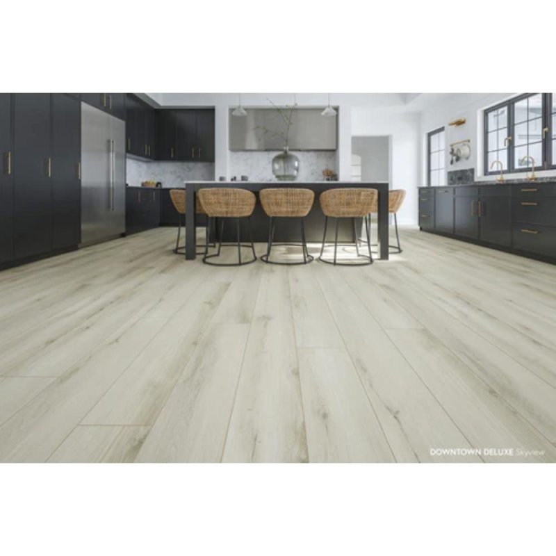 (image for) Chesapeake Flooring Downtown Deluxe SPC 7.56" x 48.62" Luxury Vinyl Plank - Skyview EWH7043