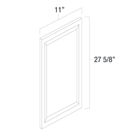White Shaker 12" x 30" Decorative Panel - WS-DP1230