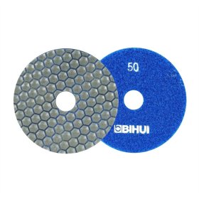 BIHUI DPP405 Dry Diamond Polishing Pad 50 Grit - 4"