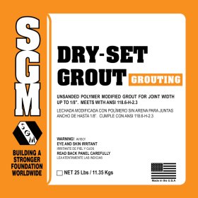 SGM Dry Set Unsanded Grout - 10 Lb. Pail