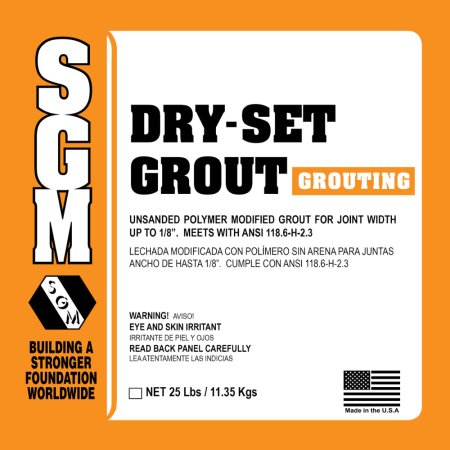 (image for) SGM Dry Set Unsanded Grout - 10 Lb. Pail